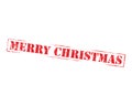 Merry Christmas Grungy Rubber Stamp
