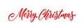 Merry Christmas handwritten lettering