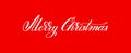 Merry christmas handwritten lettering text inscription holiday p