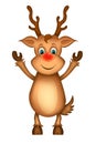 Merry Christmas happy christmas,santa with rendeer Royalty Free Stock Photo