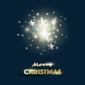 Merry Christmas, Happy Holidays Greeting Card Royalty Free Stock Photo