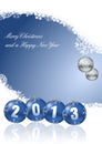 Merry christmas and a happy new year 2013 Royalty Free Stock Photo