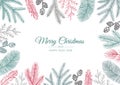 Merry christmas and happy new year abstract signs, labels or logo templates set. Royalty Free Stock Photo