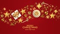 Merry Christmas and Happy New Year background design