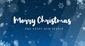 Merry Christmas and Happy New Year. Background with snowflakes. Vector illustration. Royalty Free Stock Photo