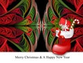 Merry christmas and a happy new year background template