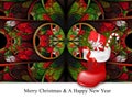 Merry christmas and a happy new year background template