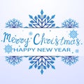 Merry christmas and happy new year background