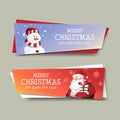 Merry Christmas and Happy New Year Banner Design