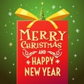 2017. Merry Christmas and Happy New Year. Royalty Free Stock Photo