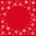 Merry Christmas and happy New year. Background for a Christmas card. Red background for Christmas greetings. Winter holiday. Happy