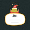 Merry Christmas and Happy New year card Royalty Free Stock Photo