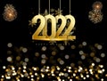 Merry Christmas and happy new year 2022 card Royalty Free Stock Photo