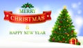 Merry Christmas and Happy New Year card