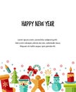 Merry Christmas and Happy New Year card