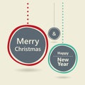 Merry Christmas and Happy New Year card