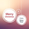 Merry Christmas and Happy New Year card