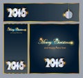 Merry Christmas and Happy New 2016 Year celebrations collection Royalty Free Stock Photo