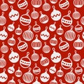 Merry Christmas and Happy New Year 2017. Christmas season hand drawn seamless pattern. Vector illustration. Doodle style Royalty Free Stock Photo