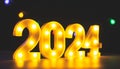 Merry Christmas and happy new year concept , Banner.Happy New Year 2024. A symbol from the number 2024
