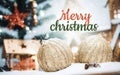 Merry Christmas and happy new year concept, Closeup Christmasball with bokeh, Xmas holiday background Royalty Free Stock Photo