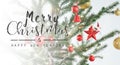 Merry Christmas and happy new year concept, Closeup Christmasball  with bokeh, Xmas holiday background Royalty Free Stock Photo