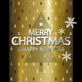 Merry christmas and Happy new year design Royalty Free Stock Photo