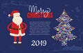 Merry Christmas and Happy New Year Festive Cards Royalty Free Stock Photo