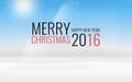 Merry Christmas Happy New Year 2016 Royalty Free Stock Photo