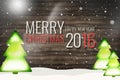 Merry Christmas Happy New Year 2016 Royalty Free Stock Photo