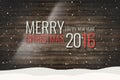 Merry Christmas Happy New Year 2016 Royalty Free Stock Photo