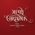 Merry Christmas and Happy New Year Greeting Card. Background. Xmas banner. Royalty Free Stock Photo