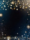 Merry Christmas and happy new year 2022 greeting card with bokeh lights and stars Royalty Free Stock Photo