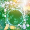 Merry Christmas and happy new year 2022 greeting card with bokeh lights and stars Royalty Free Stock Photo