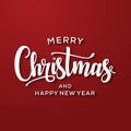 Merry Christmas and Happy New Year Greeting Card