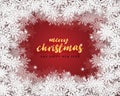 Merry Christmas and Happy new year greeting card in paper cut style background. Vector illustration Christmas celebration Royalty Free Stock Photo