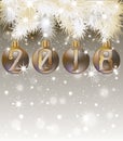Merry Christmas and Happy 2018 New year greeting card Royalty Free Stock Photo