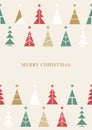 Merry Christmas and Happy New Year greeting cards, posters, holiday covers. Modern Xmas design. Christmas tree, ball, decoration Royalty Free Stock Photo