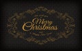 Merry Christmas and a happy new year greeting frame