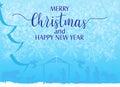 Merry Christmas and Happy New Year Greeting 5x7 Card Royalty Free Stock Photo