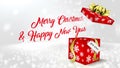 Merry Christmas & Happy New Year greetings animation