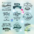 Merry Christmas and Happy New Year 2015 Greetings Royalty Free Stock Photo