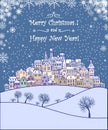 Merry Christmas and Happy New Year holiday background Royalty Free Stock Photo