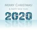 Merry Christmas and Happy New Year 2020 Illustration.