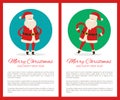 Merry Christmas Joyful Santa Vector Illustration