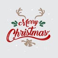 Merry Christmas, happy new year, logo & symbol design, vector il