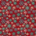 Merry Christmas and Happy New Year red background pattern