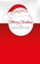 Merry Christmas Santa Claus red card Royalty Free Stock Photo
