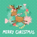 Vector Merry Christmas Royalty Free Stock Photo