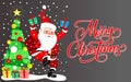 Merry Christmas. Happy New Year. Santa Claus character Royalty Free Stock Photo